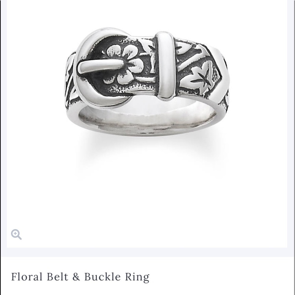 James Avery Floral Belt Buckle Ring